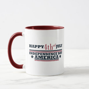 Gelukkige 4 juli Onafhankelijkheidsdag Amerika Mok