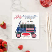 Gelukkige 4 juli Onafhankelijkheidsdag Grappig fee Servet (Insitu)