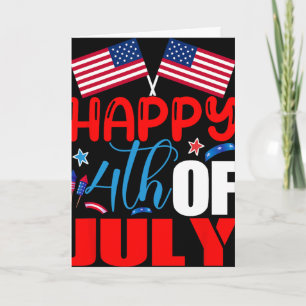 Gelukkige 4 juli Onafhankelijkheidsdag VS Amerikaa Kaart