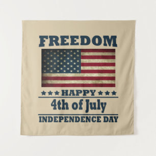Gelukkige 4 juli onafhankelijkheidsdag wandkleed