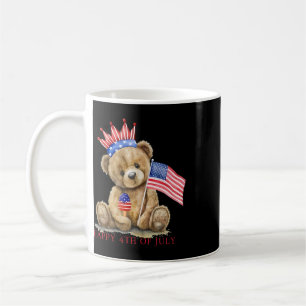Gelukkige 4 juli Patriottische Cute Beer Vrouwen M Koffiemok