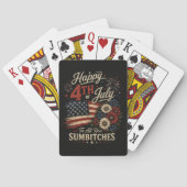 Gelukkige 4 juli pokerkaarten (Achterkant)