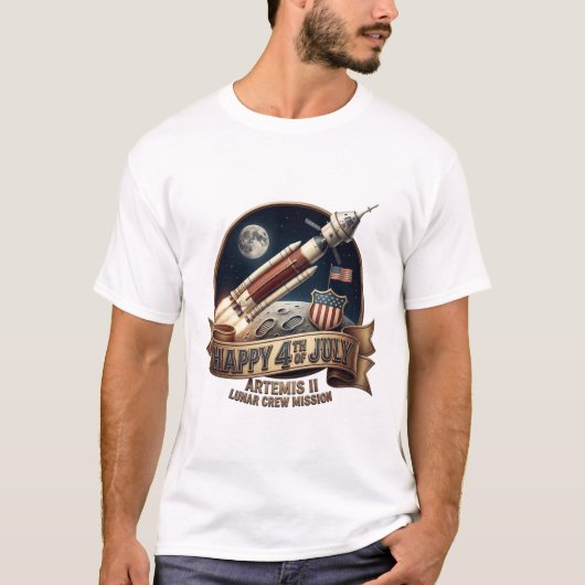 GELUKKIGE 4 JULI T-SHIRT (Voorkant)