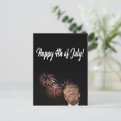 Gelukkige 4 juli van Donald Trump Briefkaart (Staand voorkant)