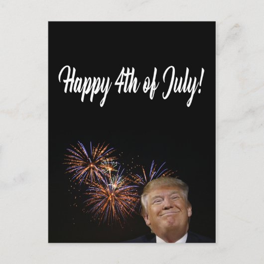 Gelukkige 4 juli van Donald Trump Briefkaart (Voorkant)