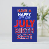 Gelukkige 4 juli Verjaardag (Staand voorkant)