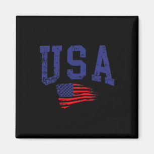 Gelukkige 4 juli Vlag van de VS Amerikaanse trots Magneet