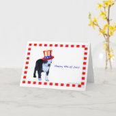 Gelukkige 4 van Juli Kaart (Gele Bloem)