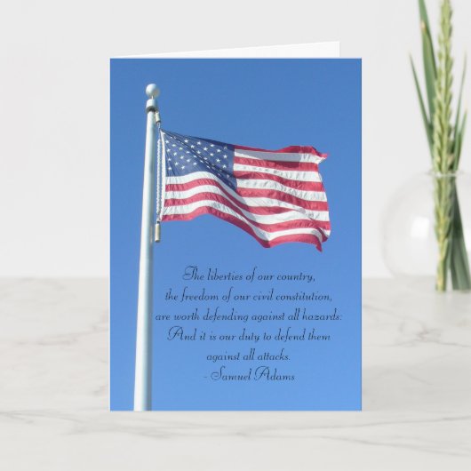 Gelukkige 4 van Juli - Plicht om Vrijheden te Kaart (Voorkant)