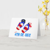 Gelukkige 4 van Juli - Wipschakelaar Kaart (Gele Bloem)