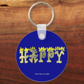Gelukkige (4c) Sleutelhanger (Voorkant)