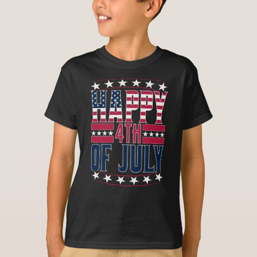 Gelukkige 4de juli-69413 t-shirt (Voorkant)