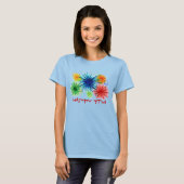 Gelukkige 4e dames t-shirt (Voorkant volledig)