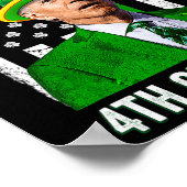 Gelukkige 4e van Pasen plezier Joe Biden St Patric Poster (Hoek)