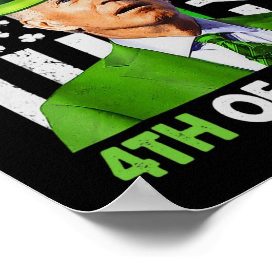 Gelukkige 4e van Pasen plezier Joe St Patricks Dag Poster (Hoek)
