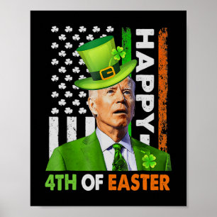 Gelukkige 4e van Pasen plezier Joe St Patricks Dag Poster