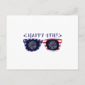 Gelukkige 4e zonnebril briefkaart (Voorkant)