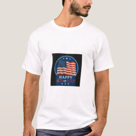 Gelukkige 4th of July patriottische T shirt