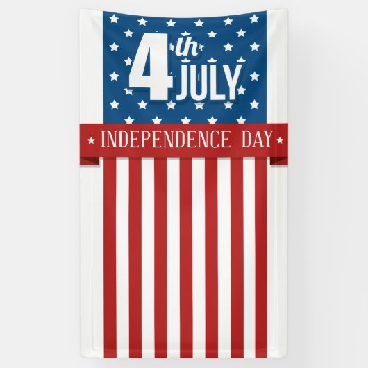 Gelukkige 4th van Juli Banner (Verticaal)