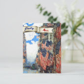 Gelukkige 4th van Juli.Fine Art Briefkaart (Staand voorkant)