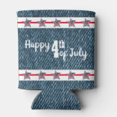 Gelukkige 4th van Juli Koelbox Blikjeskoeler (Achterkant)