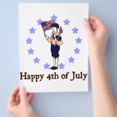 Gelukkige 4th van Juli Kunst Flyer (Hand)