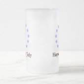 Gelukkige 4th van Juli  Kunst Matglas Bierpul (Center)