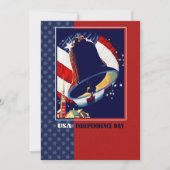 Gelukkige 4th van Juli Liberty Bell Kaart (Voorkant)