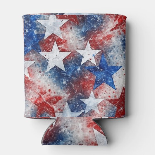 Gelukkige 4th van Juli Onafhankelijkheidsdag Ameri Blikjeskoeler (Achterkant)