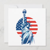 Gelukkige 4th van juli onafhankelijkheidsdag bedankkaart (Achterkant)