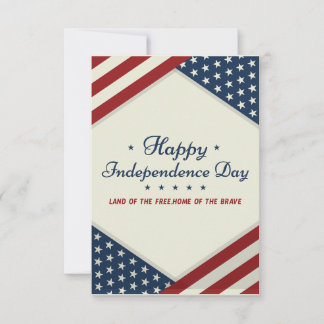 Gelukkige 4th van juli onafhankelijkheidsdag bedankkaart