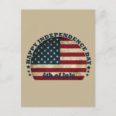 Gelukkige 4th van juli onafhankelijkheidsdag briefkaart (Voorkant)