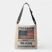 Gelukkige 4th van juli onafhankelijkheidsdag crossbody tas (Voorkant)