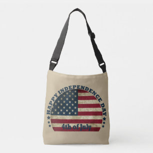 Gelukkige 4th van juli onafhankelijkheidsdag crossbody tas