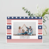 Gelukkige 4th van Juli Onafhankelijkheidsdag foto (Staand voorkant)