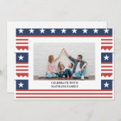 Gelukkige 4th van Juli Onafhankelijkheidsdag foto (Voorkant / Achterkant)