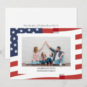Gelukkige 4th van Juli Onafhankelijkheidsdag Foto Feestdagenkaart (Voorkant / Achterkant)
