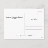 Gelukkige 4th van Juli Onafhankelijkheidsdag Foto Feestdagenkaart (Achterkant)