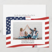 Gelukkige 4th van Juli Onafhankelijkheidsdag Foto Feestdagenkaart (Voorkant / Achterkant)