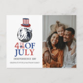 Gelukkige 4th van Juli Onafhankelijkheidsdag Foto Feestdagenkaart (Voorkant)