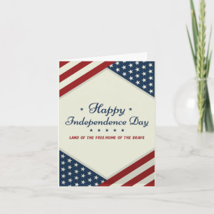 Gelukkige 4th van juli onafhankelijkheidsdag kaart
