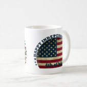 Gelukkige 4th van juli onafhankelijkheidsdag koffiemok (Voorkant rechts)