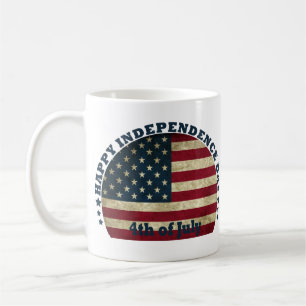 Gelukkige 4th van juli onafhankelijkheidsdag koffiemok