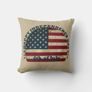 Gelukkige 4th van juli onafhankelijkheidsdag kussen