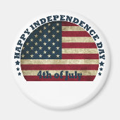 Gelukkige 4th van juli onafhankelijkheidsdag magneet (Voorkant)