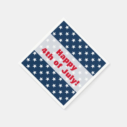 Gelukkige 4th van Juli Onafhankelijkheidsdag parti Servetten (Hoek)