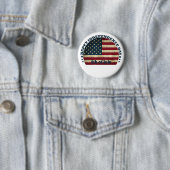 Gelukkige 4th van juli onafhankelijkheidsdag ronde button 5,7 cm (In situ)