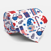 Gelukkige 4th van Juli Onafhankelijkheidsdag Symbo Stropdas (Opgerold)
