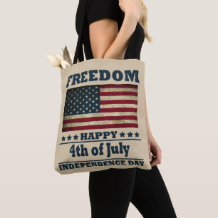 Gelukkige 4th van juli onafhankelijkheidsdag tote bag
