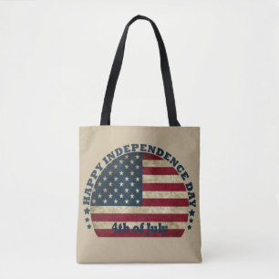 Gelukkige 4th van juli onafhankelijkheidsdag tote bag